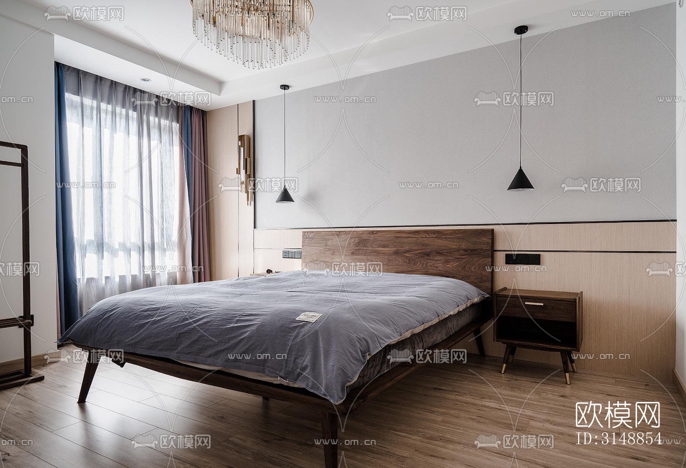 北欧平层效果图下载（渲染图1）