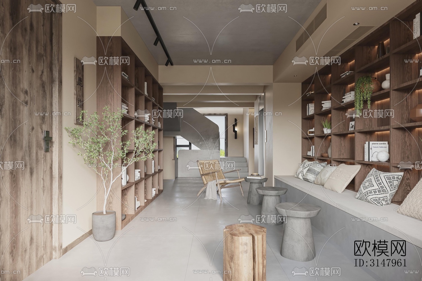 侘寂酒店民宿效果图下载（渲染图13）