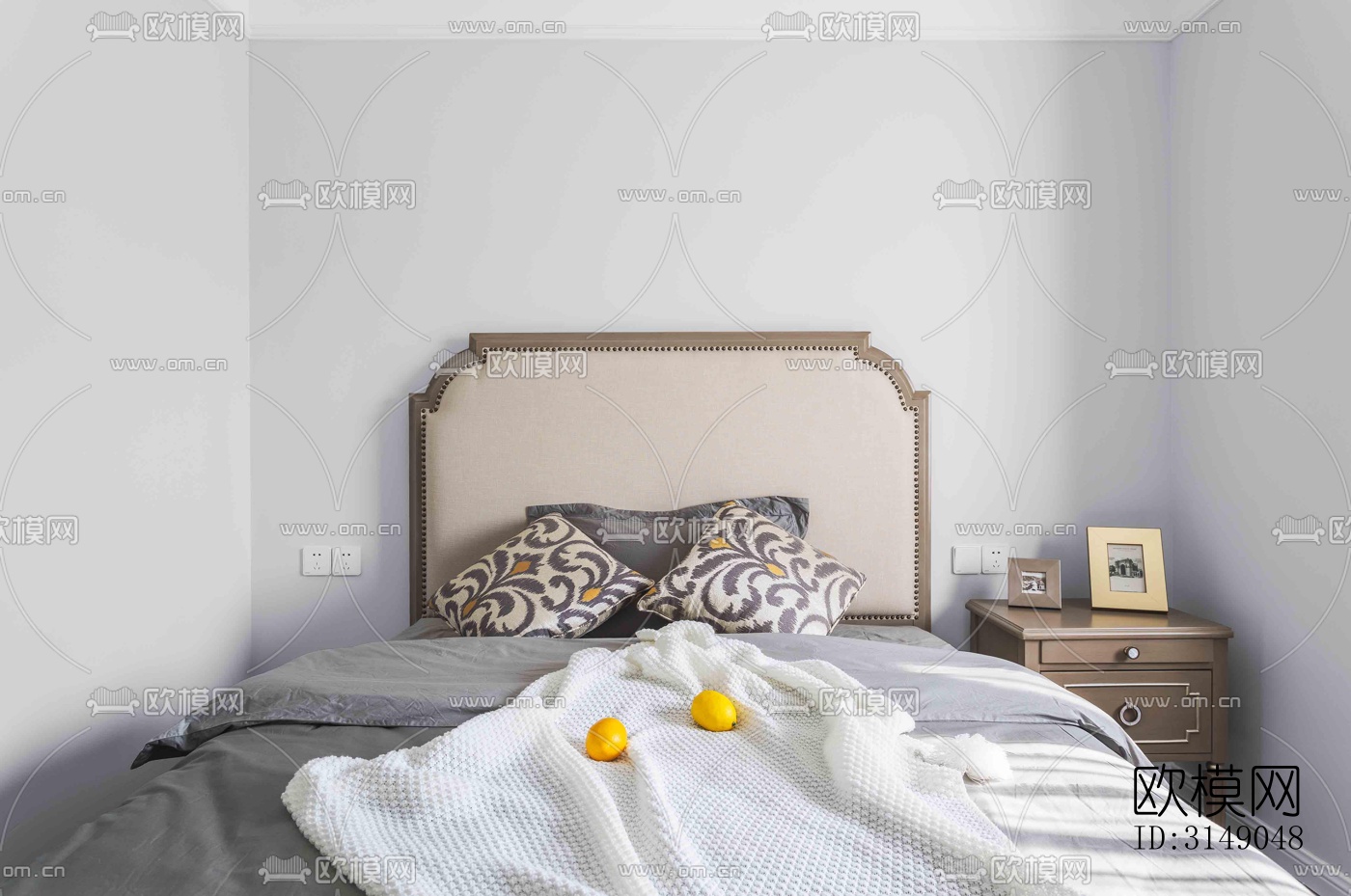 欧式平层效果图下载（渲染图9）