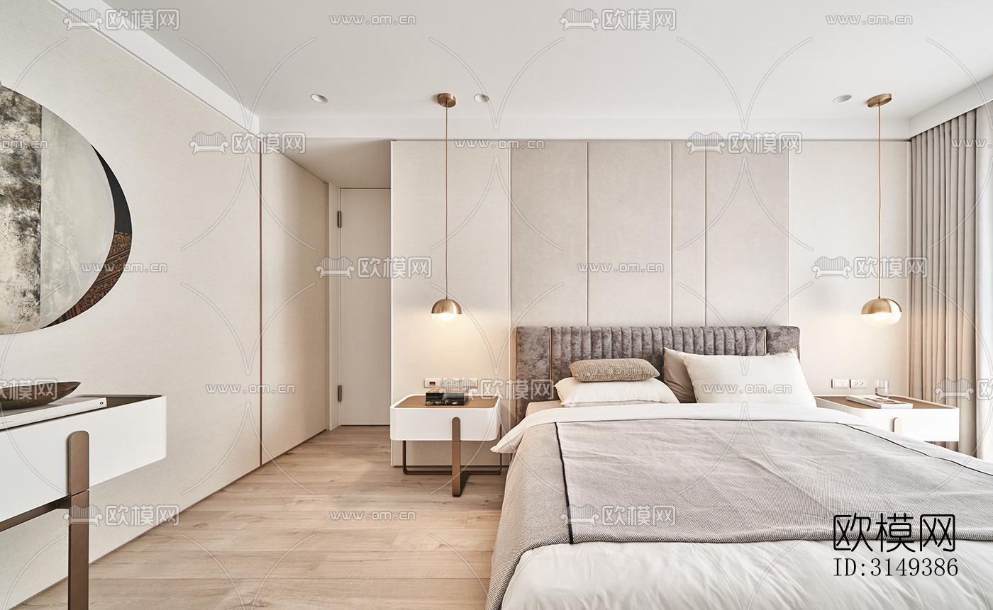 现代平层效果图下载（渲染图11）