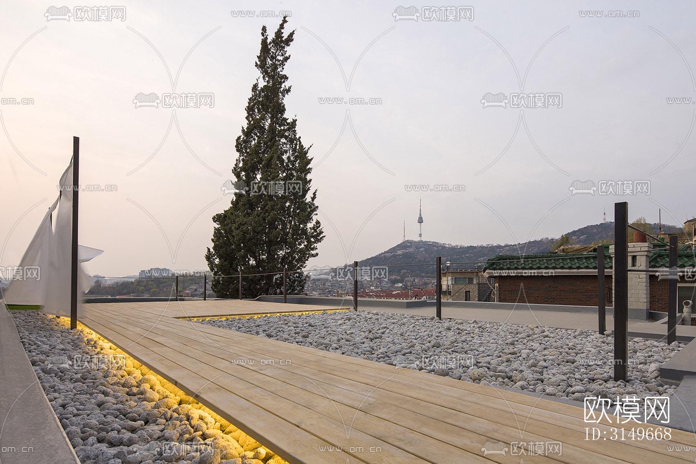 原木风健身房效果图下载（渲染图10）