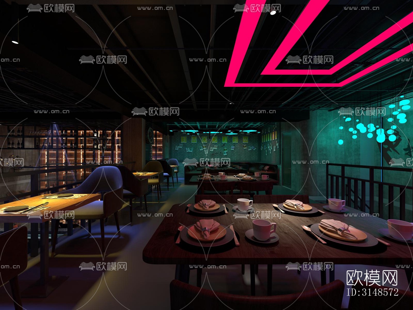 工业风酒吧效果图下载（渲染图6）