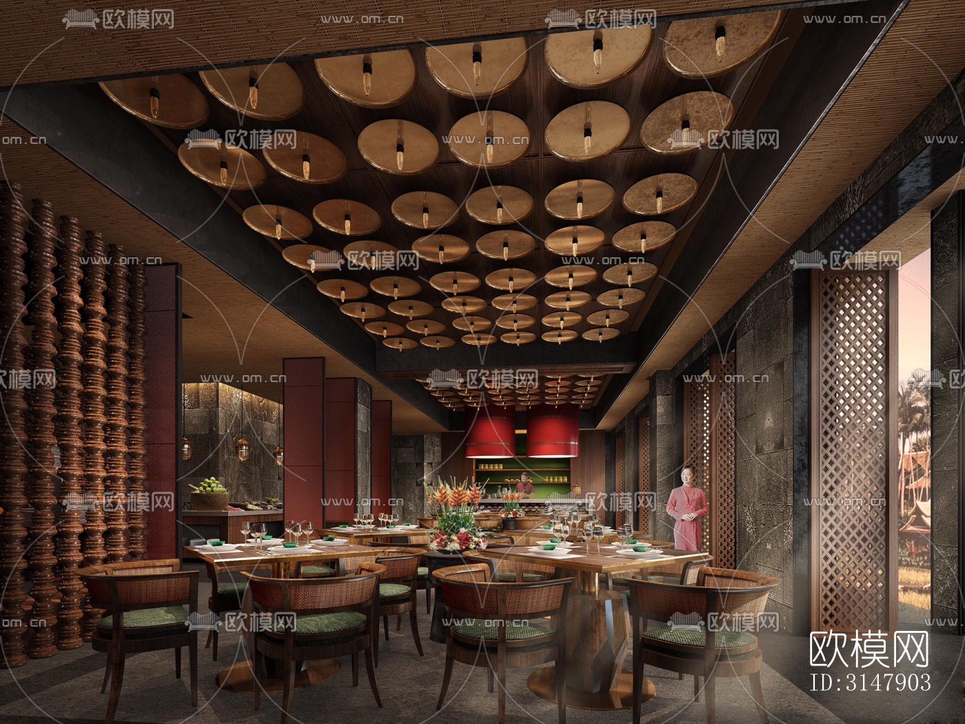 东南亚酒店民宿效果图下载（渲染图10）