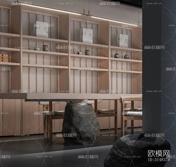 侘寂養(yǎng)生會所效果圖下載(渲染圖3)