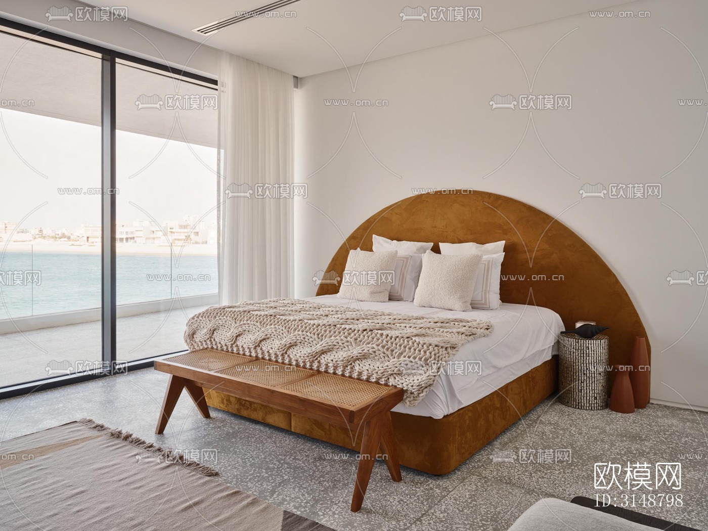 侘寂平层效果图下载（渲染图10）