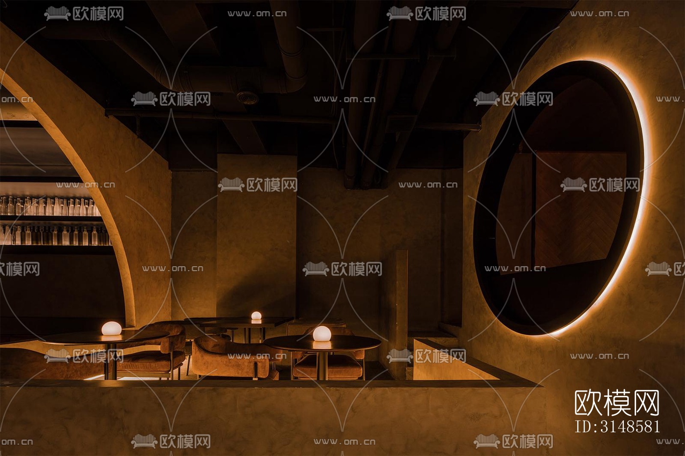 工业风酒吧效果图下载（渲染图3）