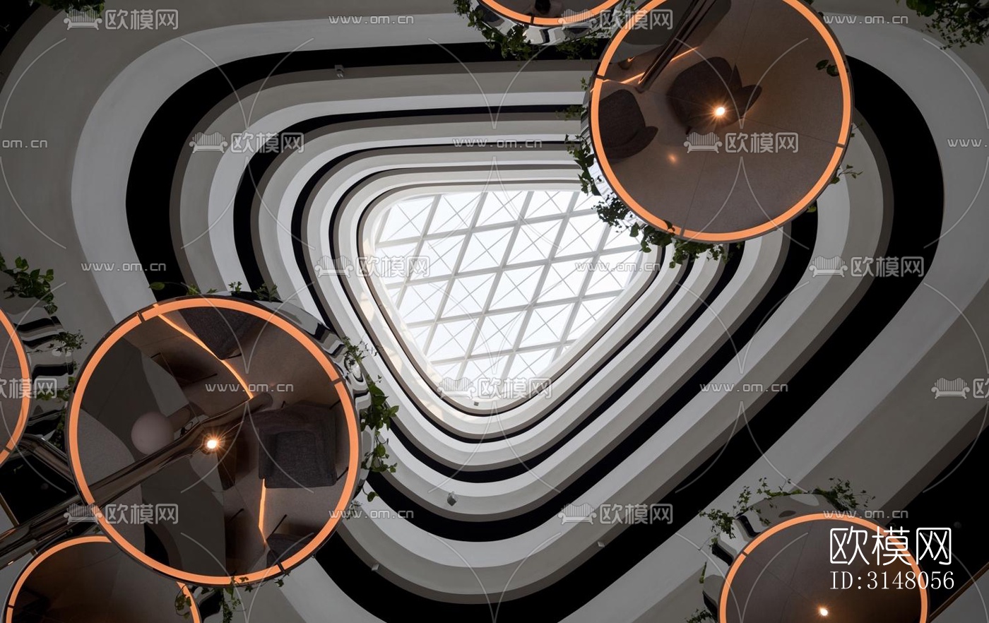 现代酒店民宿效果图下载（渲染图7）