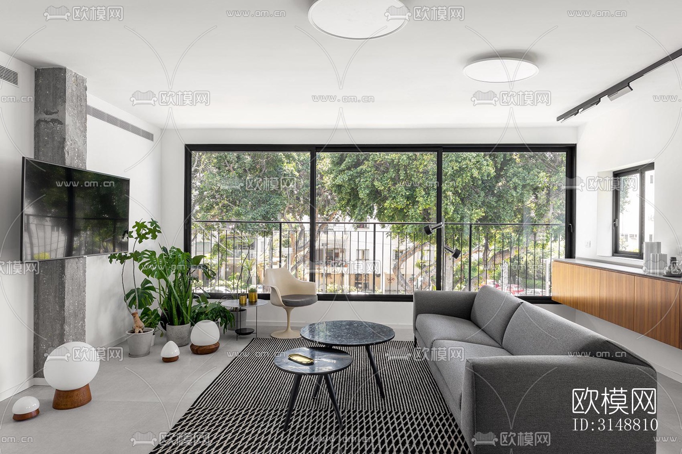 北欧平层效果图下载（渲染图3）