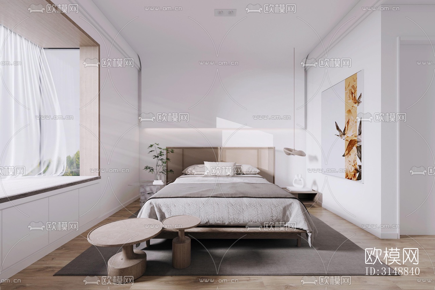 北欧平层效果图下载（渲染图6）