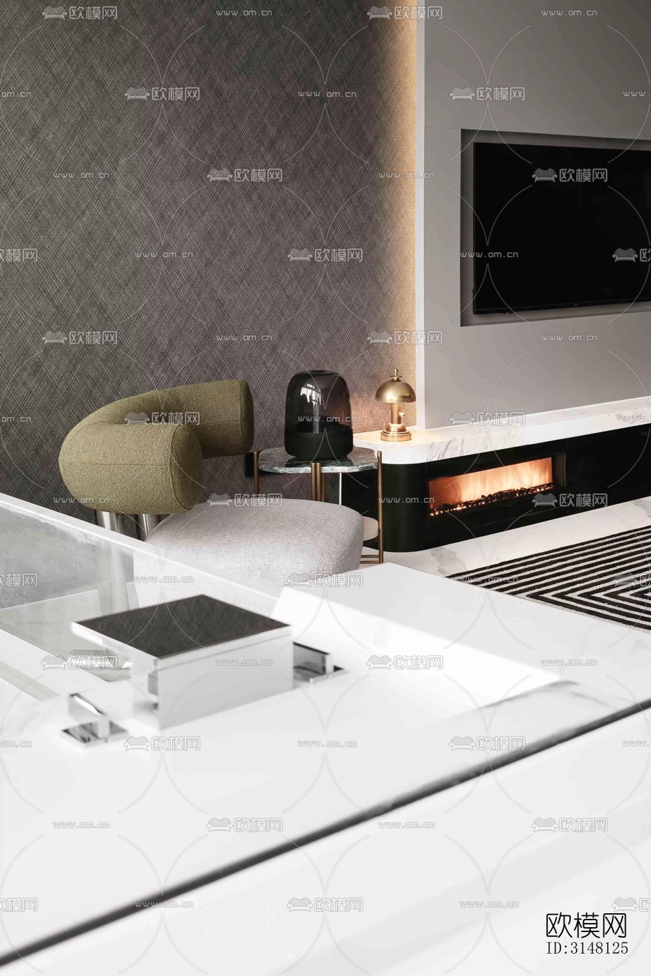 现代酒店民宿效果图下载（渲染图14）