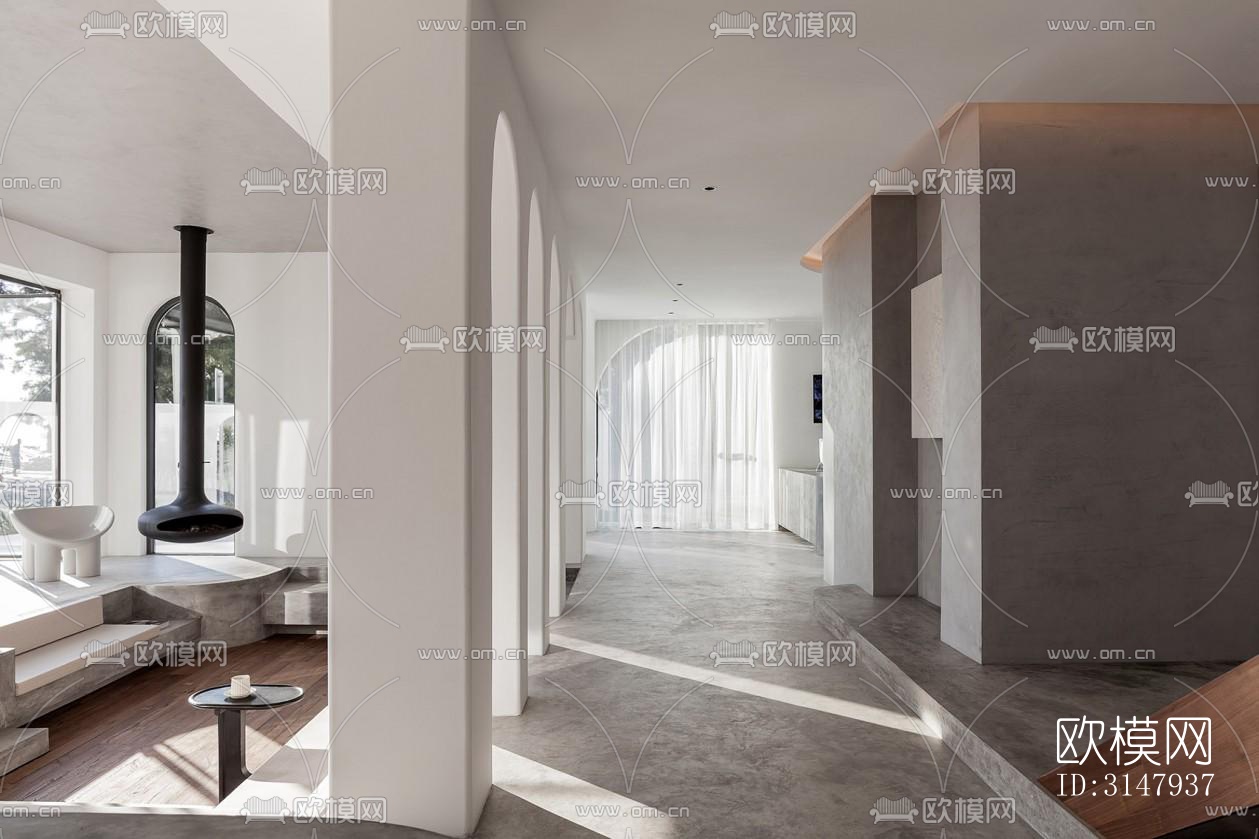 侘寂酒店民宿效果图下载（渲染图4）