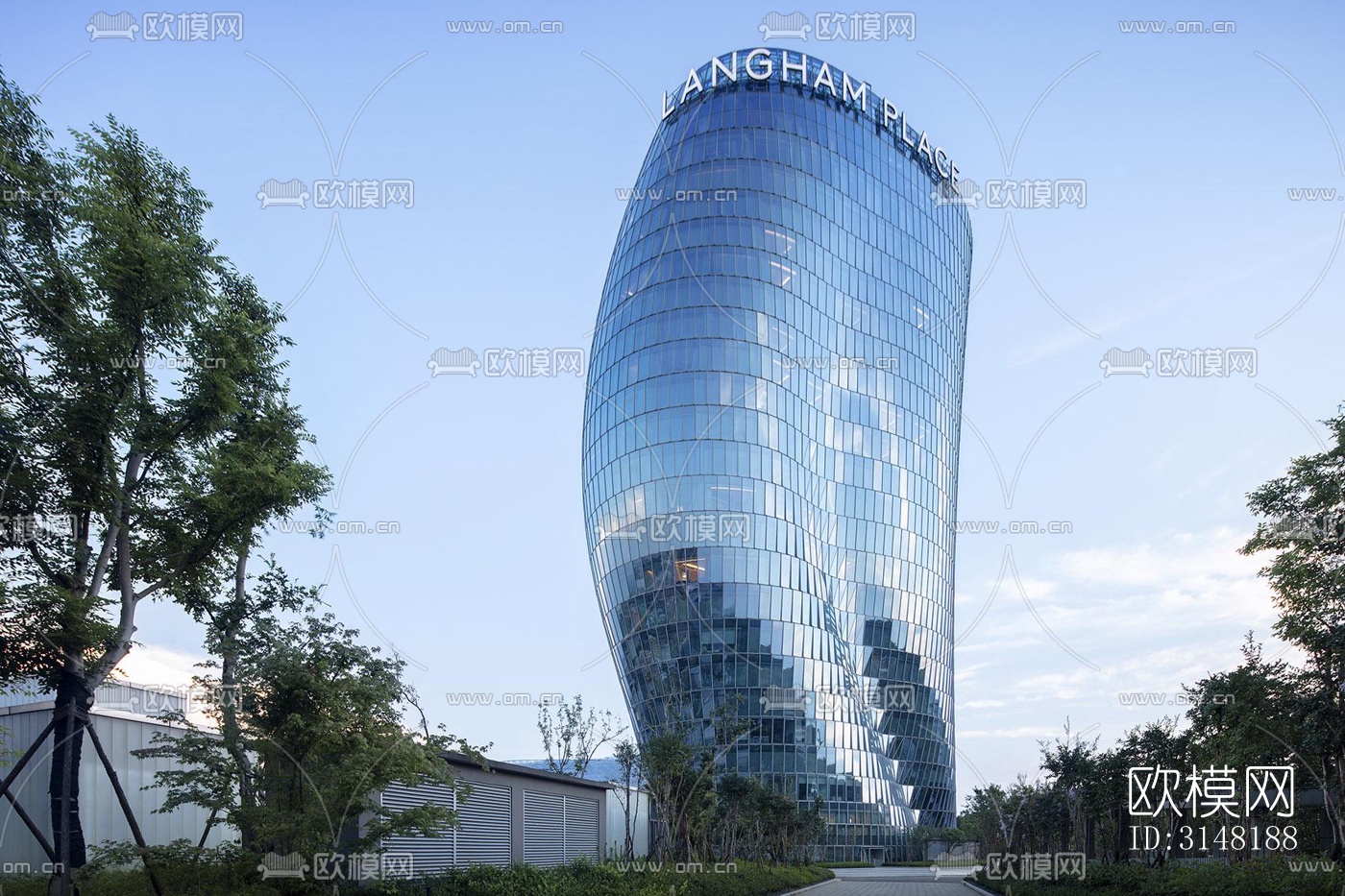 现代酒店民宿效果图下载（渲染图3）