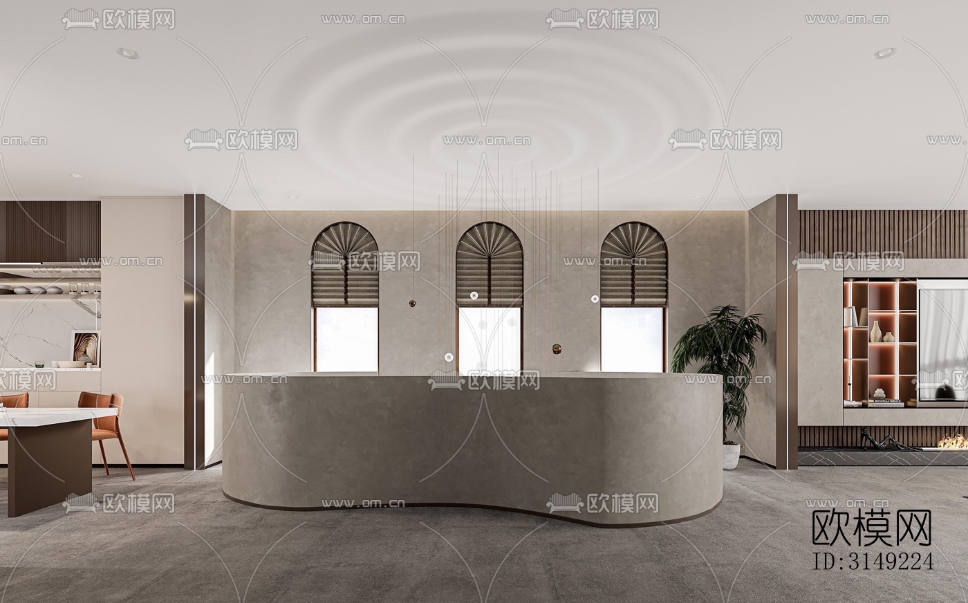 现代平层效果图下载（渲染图3）