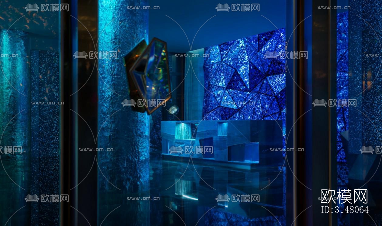 现代酒店民宿效果图下载（渲染图19）