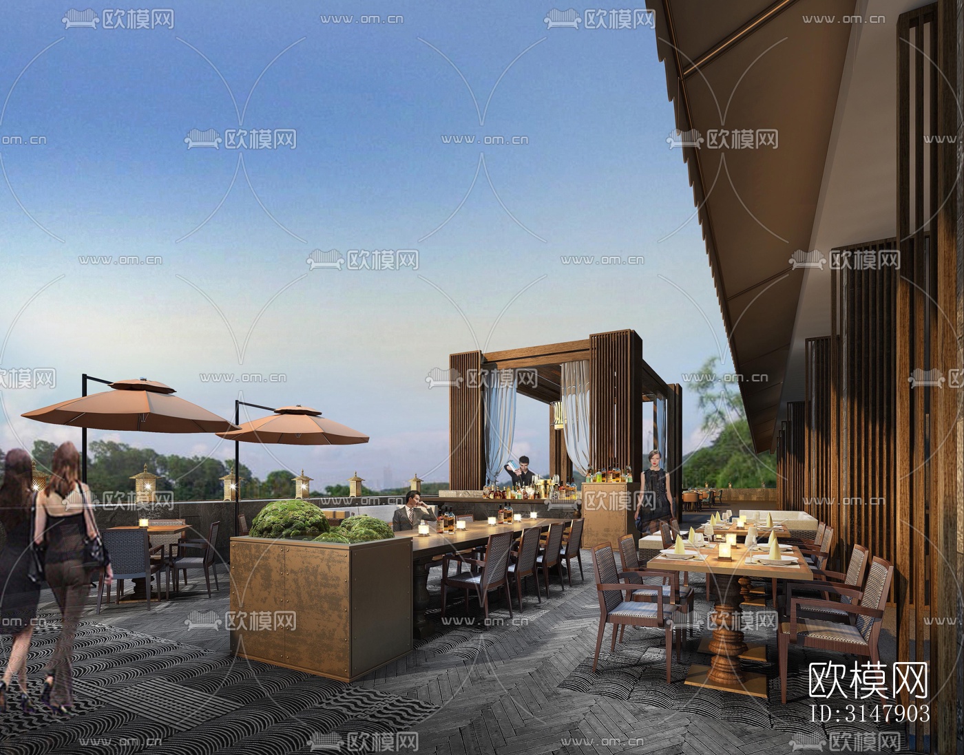 东南亚酒店民宿效果图下载（渲染图9）