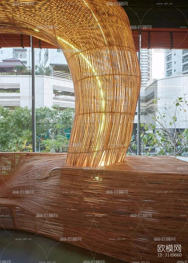 原木风健身房效果图下载（渲染图1）