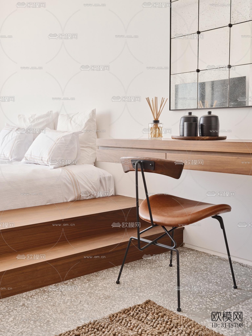 侘寂平层效果图下载（渲染图9）