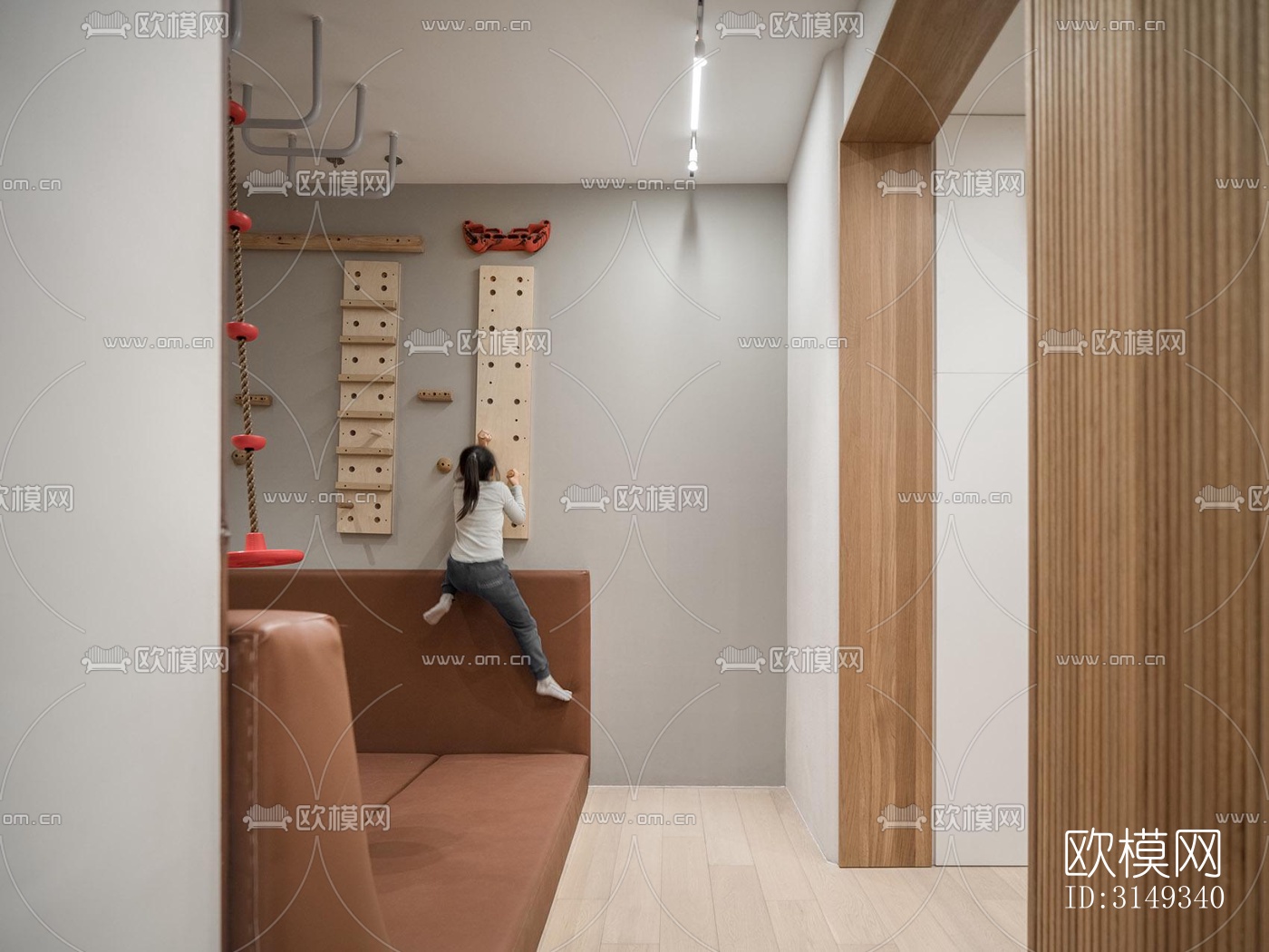 现代平层效果图下载（渲染图9）