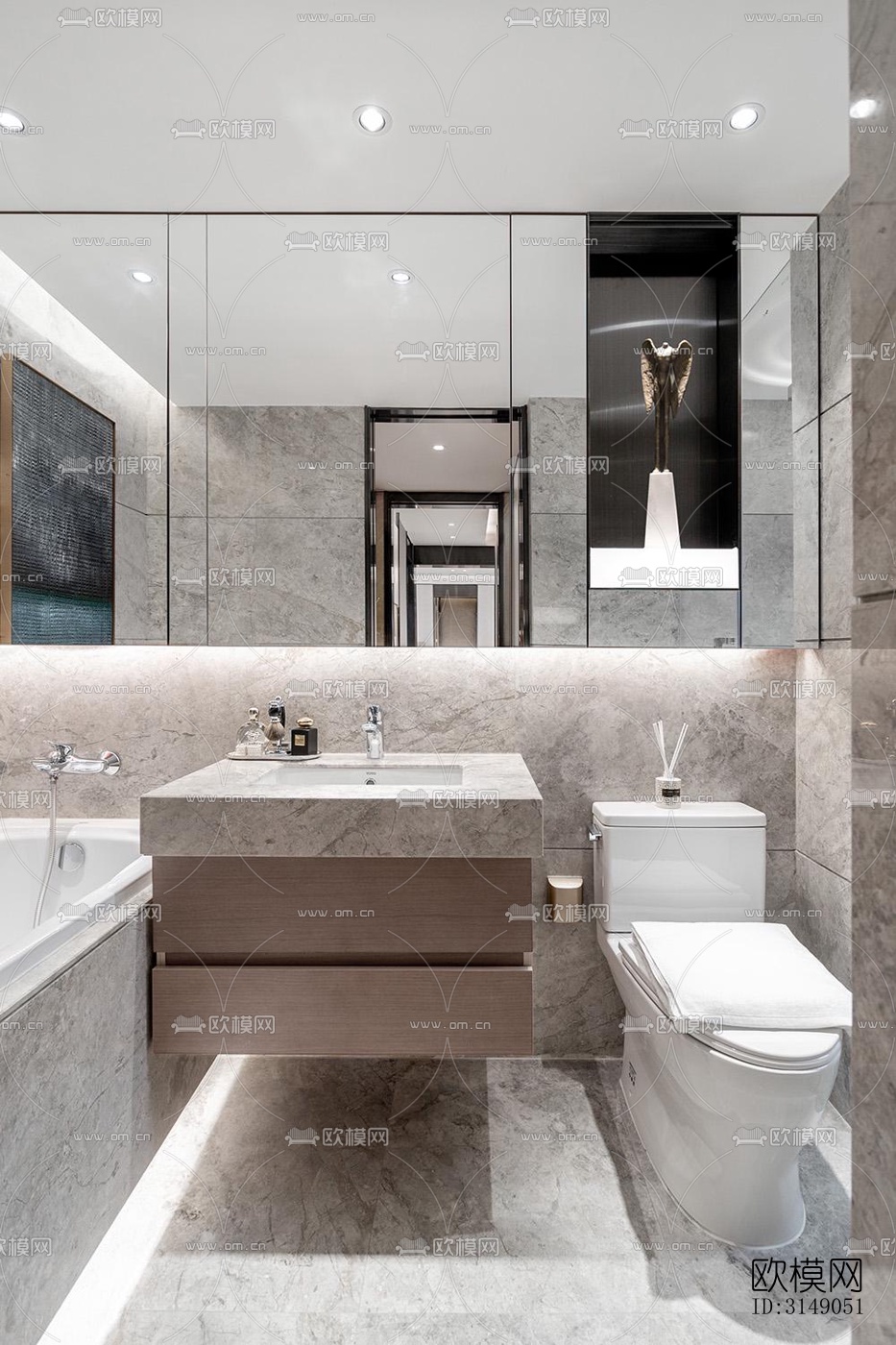 欧式平层效果图下载（渲染图14）