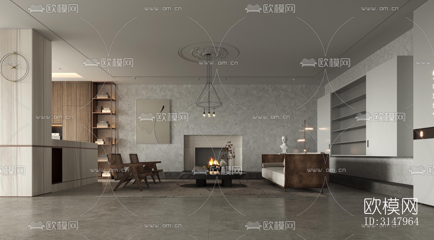 侘寂酒店民宿效果图下载（渲染图11）