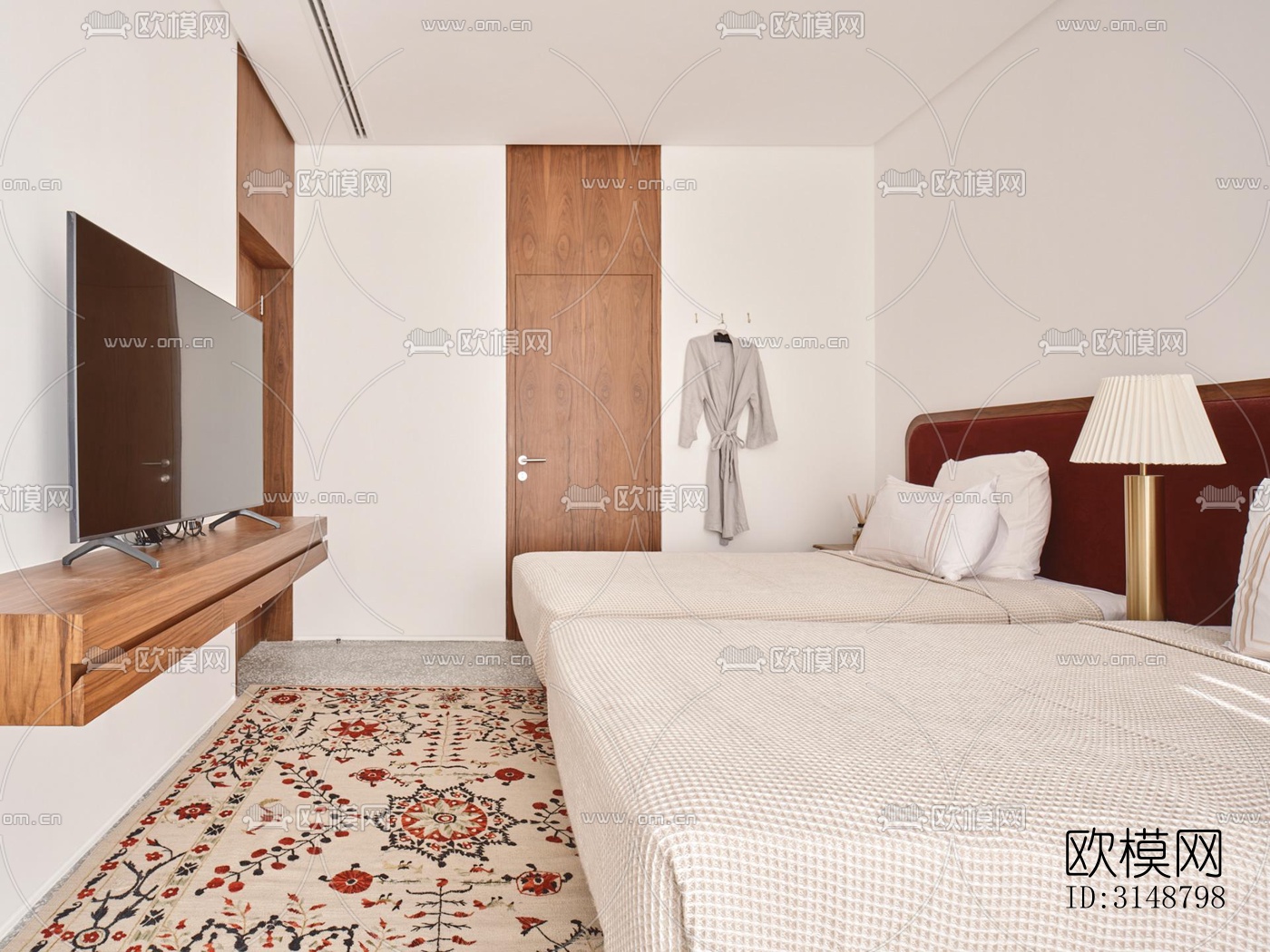 侘寂平层效果图下载（渲染图8）