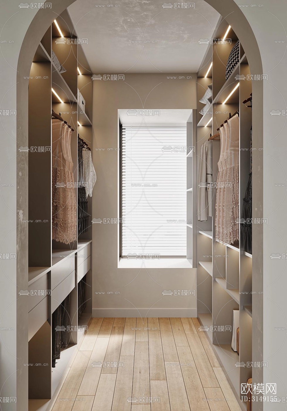 法式平层效果图下载（渲染图11）