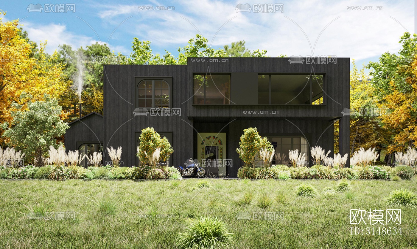 法式别墅效果图下载（渲染图16）