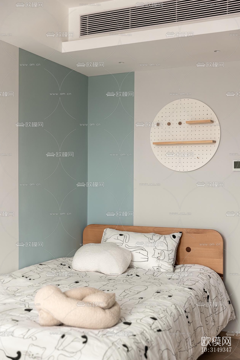 现代平层效果图下载（渲染图19）