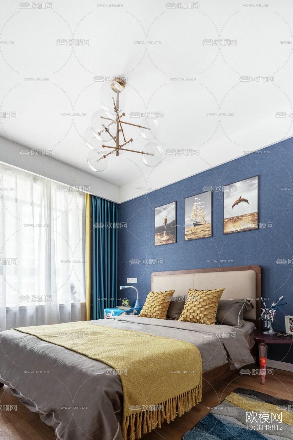 北欧平层效果图下载（渲染图11）