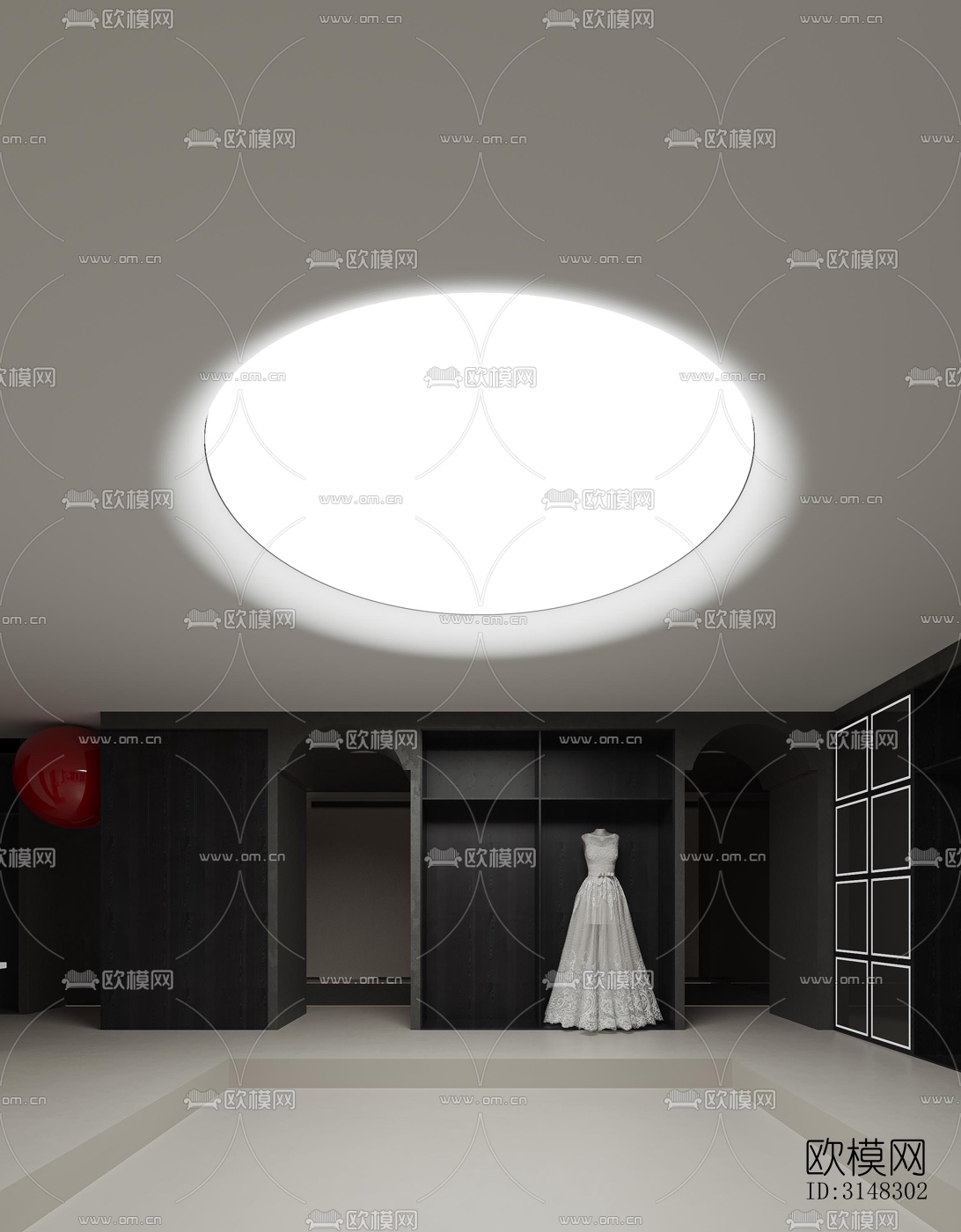 高级灰零售店铺效果图下载（渲染图11）