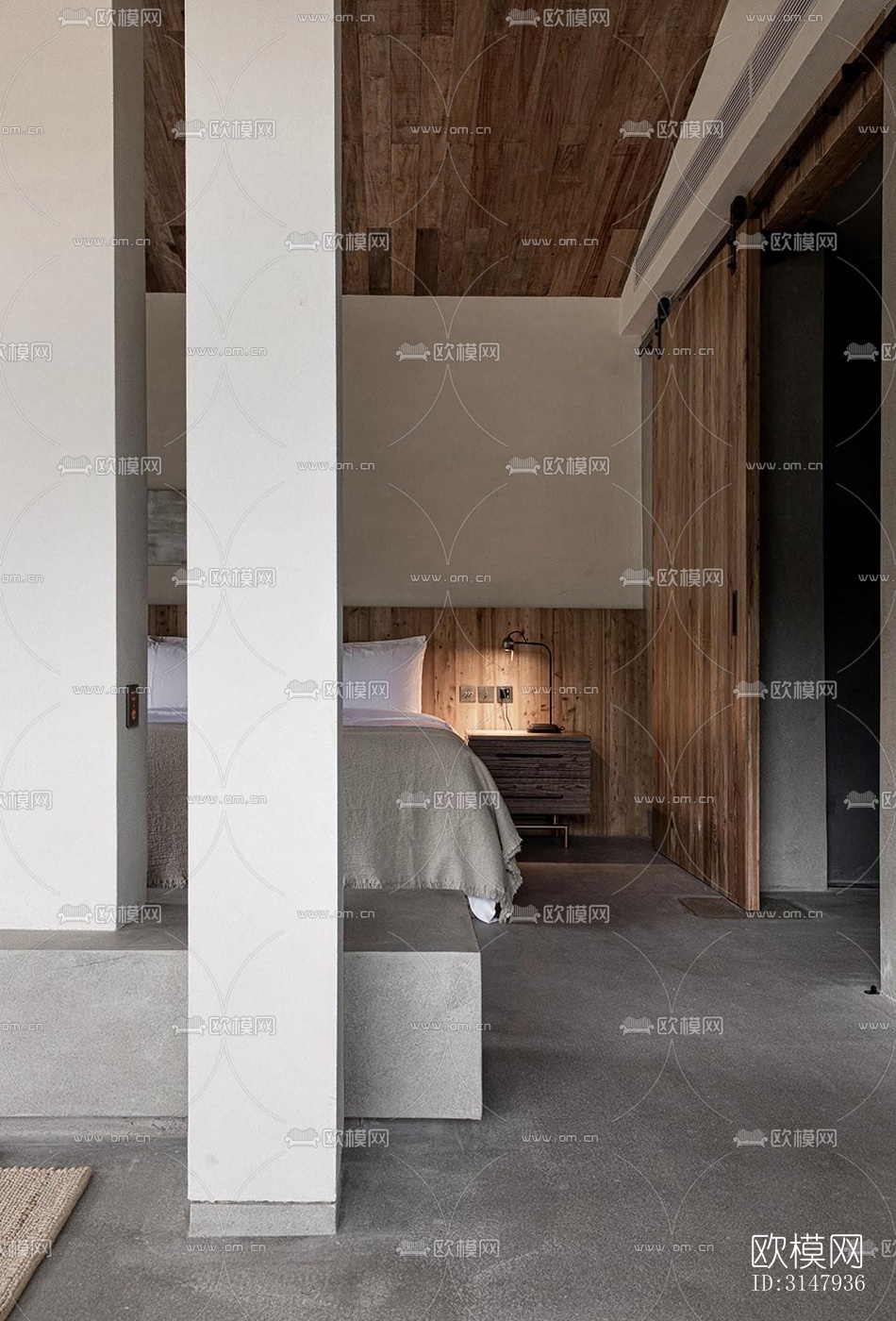 侘寂酒店民宿效果图下载（渲染图15）