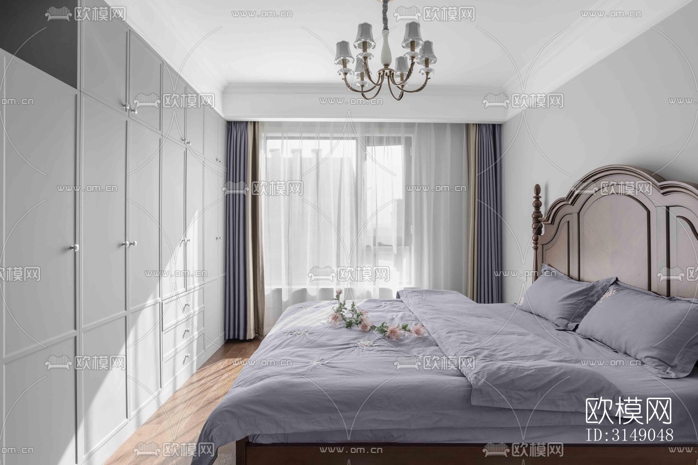 欧式平层效果图下载（渲染图8）