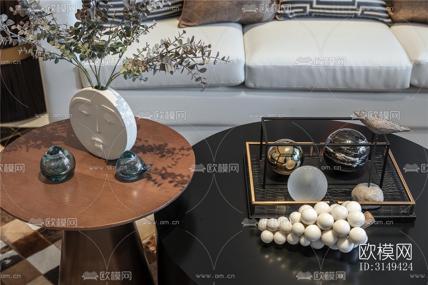 现代平层效果图下载（渲染图6）