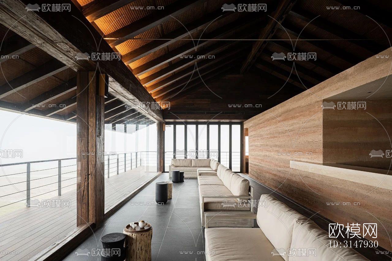 侘寂酒店民宿效果图下载（渲染图12）