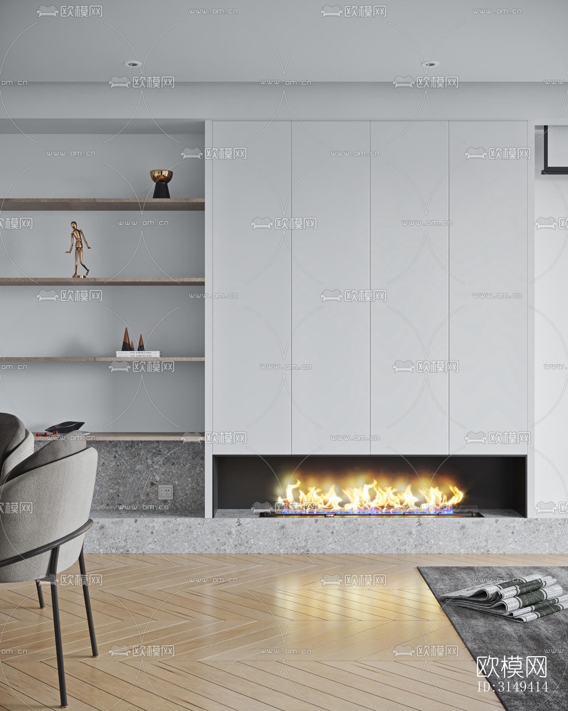 现代平层效果图下载（渲染图6）