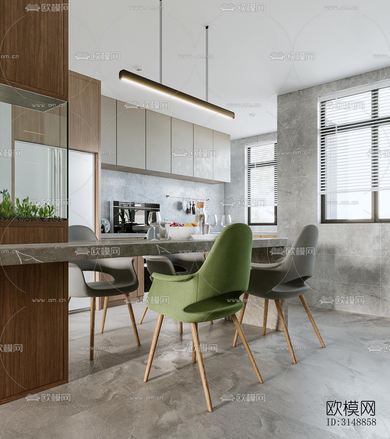 北欧平层效果图下载（渲染图8）