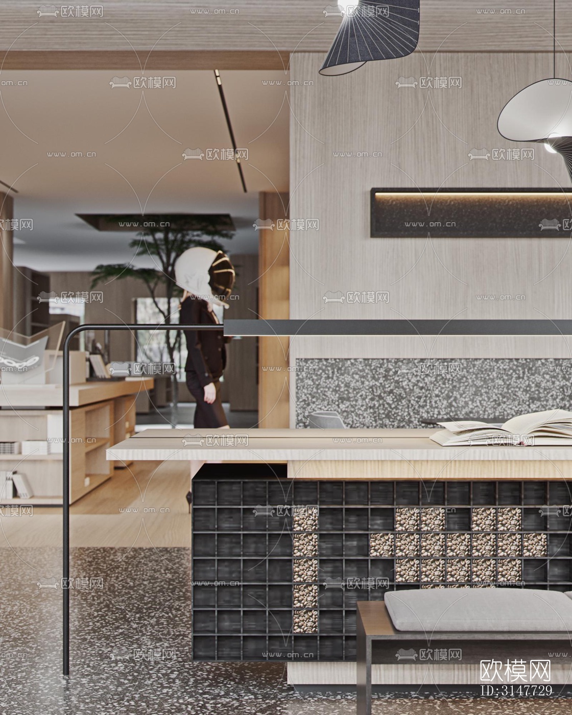 现代图书馆效果图下载（渲染图17）