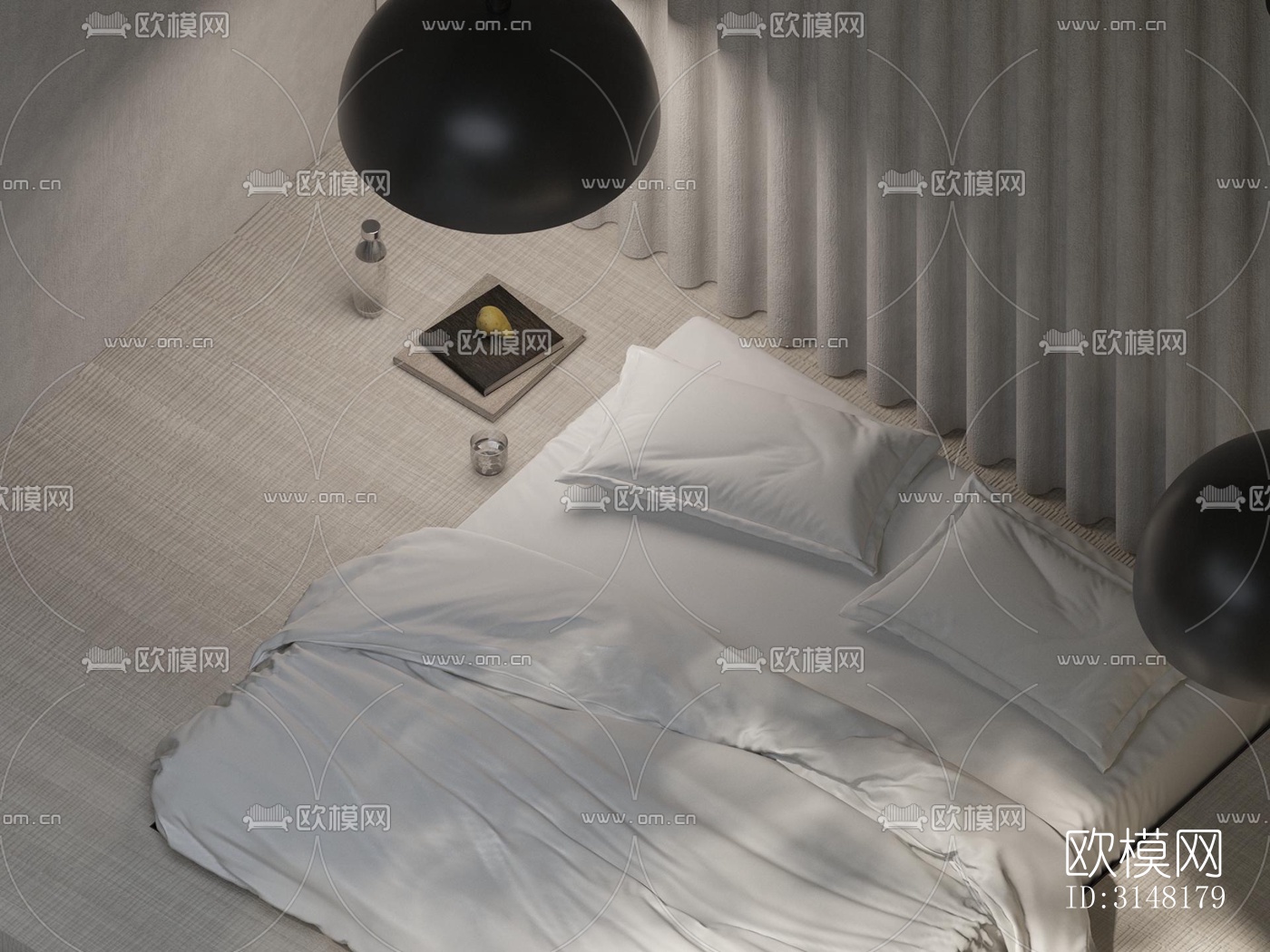 现代酒店民宿效果图下载（渲染图9）