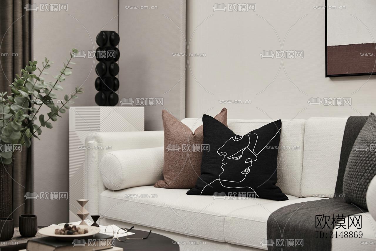 北欧平层效果图下载（渲染图3）