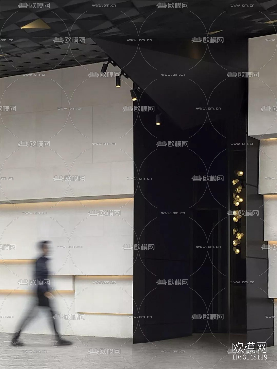 现代酒店民宿效果图下载（渲染图11）