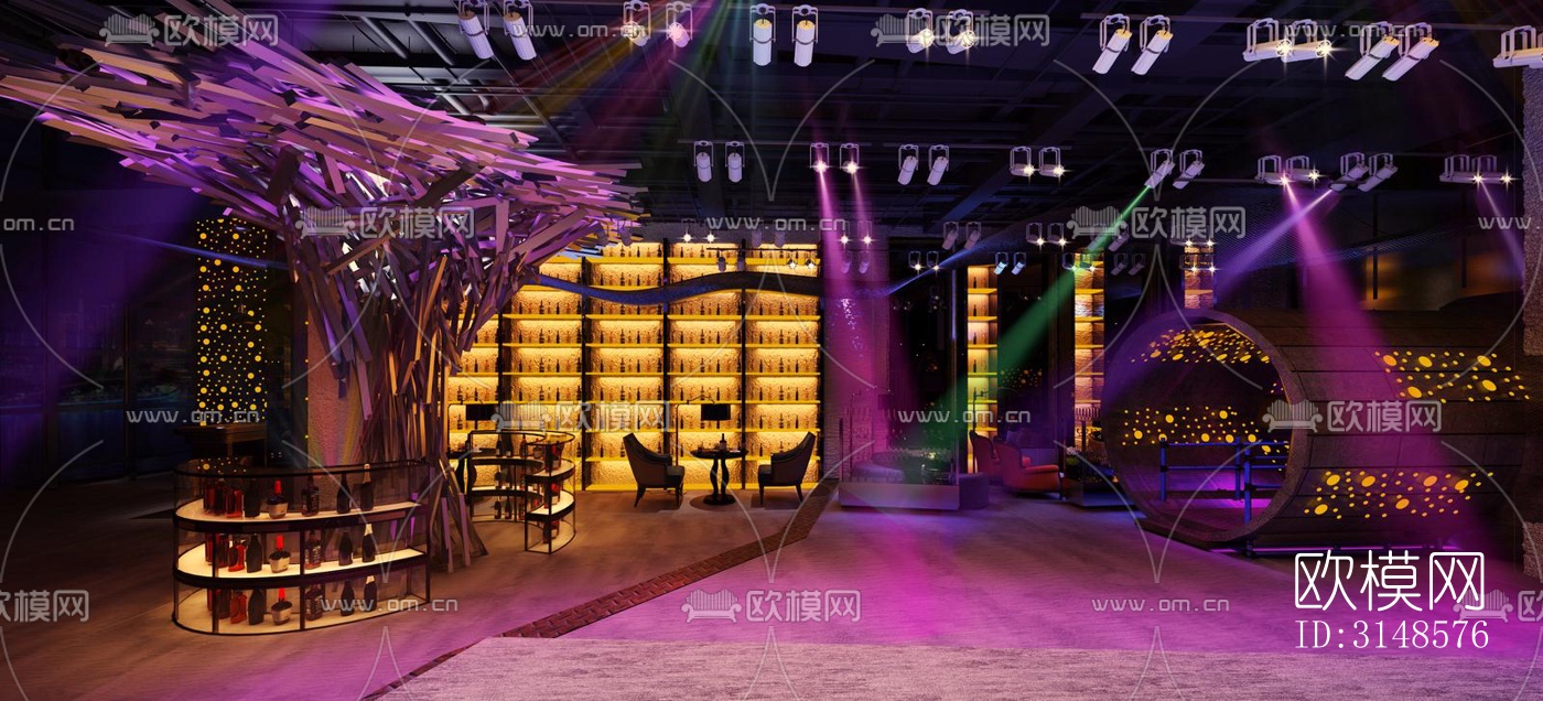 工业风酒吧效果图下载（渲染图4）