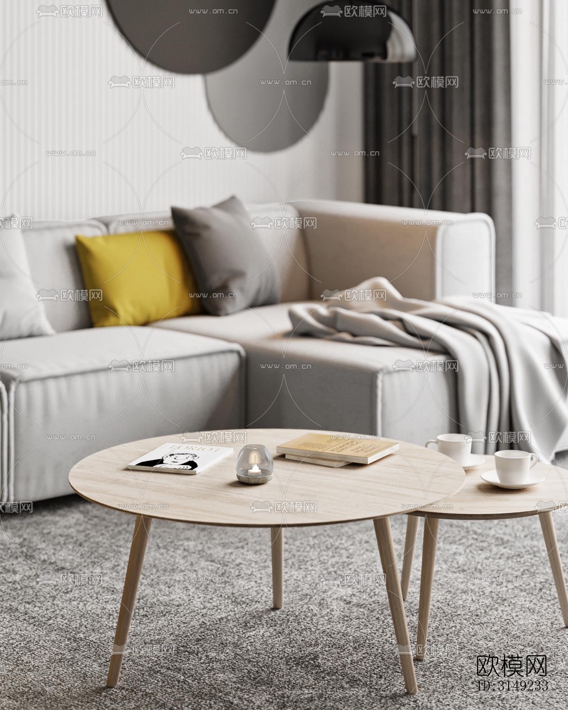 现代平层效果图下载（渲染图2）