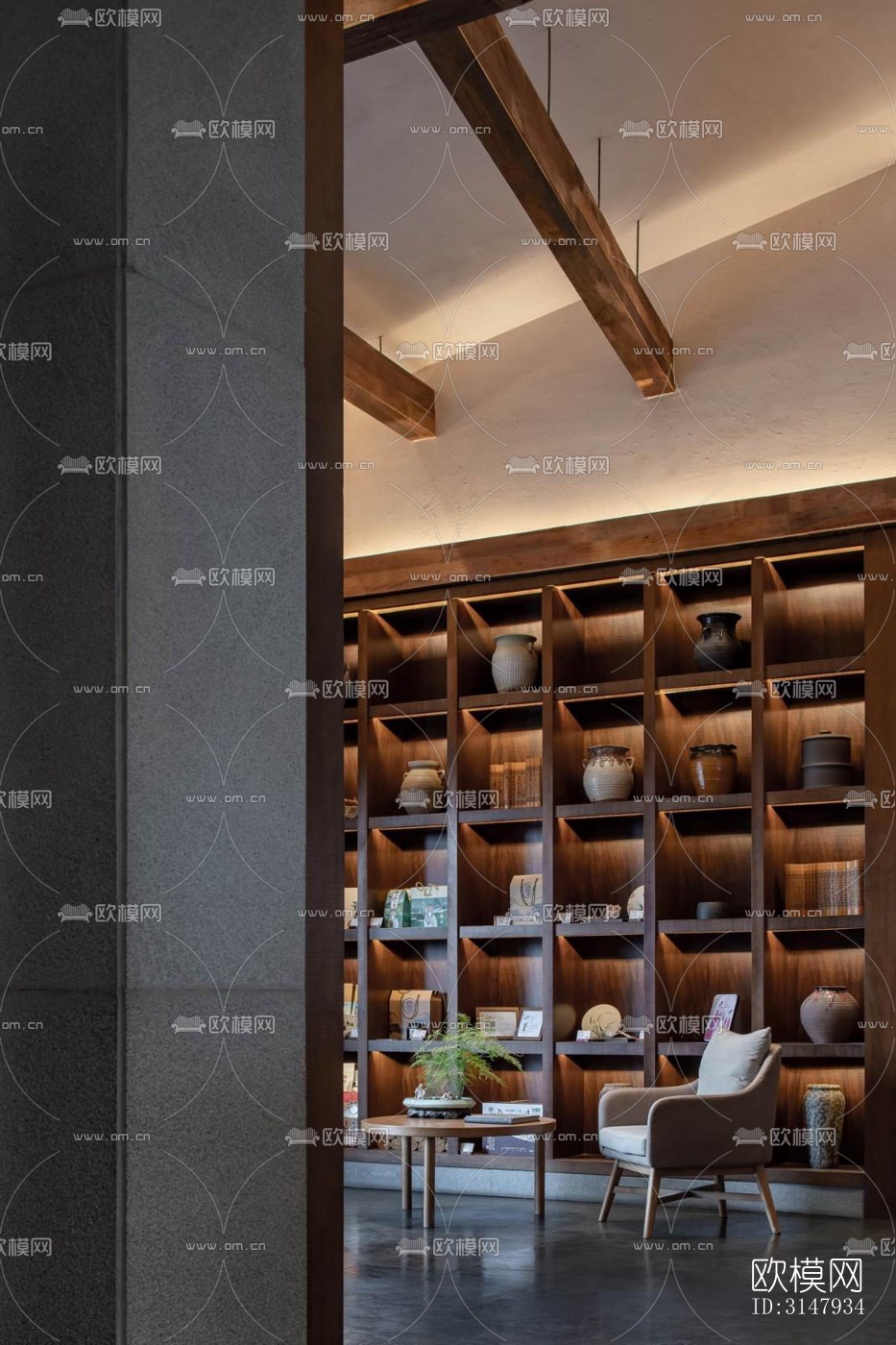 侘寂酒店民宿效果图下载（渲染图7）