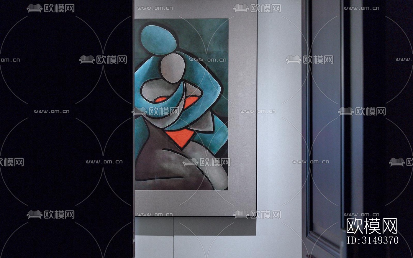 现代平层效果图下载（渲染图16）