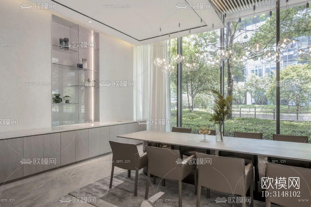 现代酒店民宿效果图下载（渲染图5）