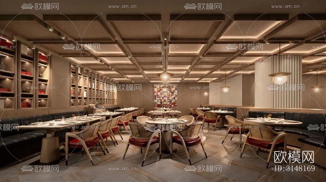 现代酒店民宿效果图下载（渲染图3）