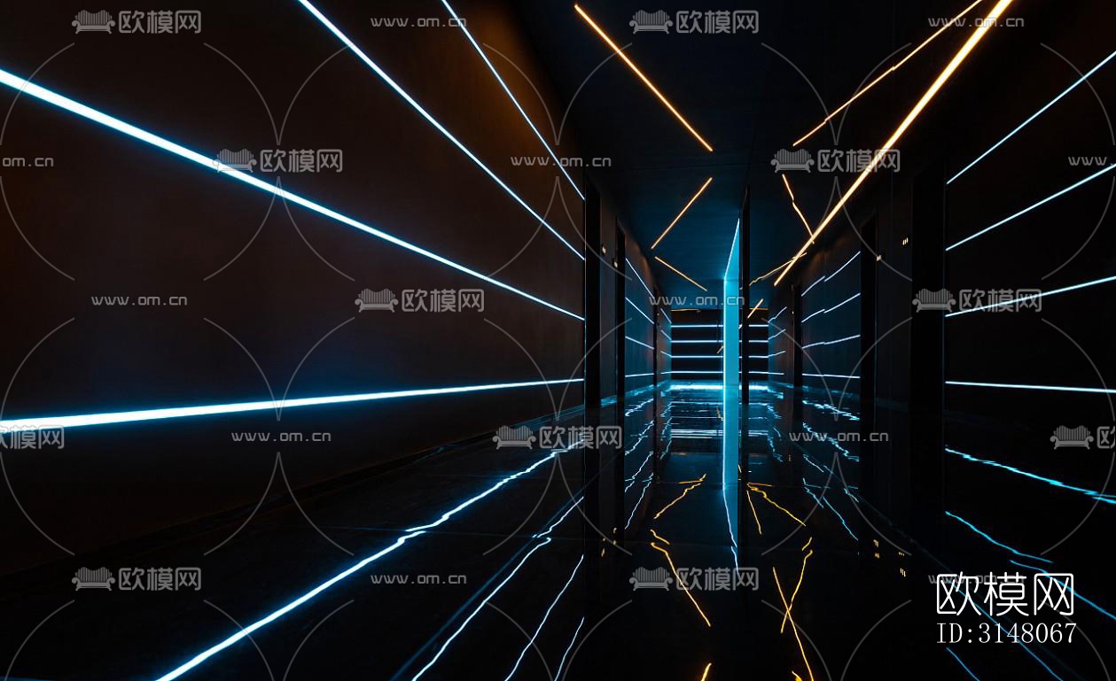 现代酒店民宿效果图下载（渲染图14）