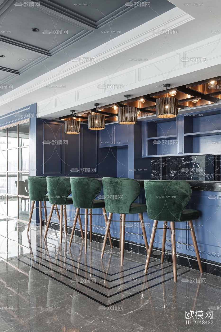 欧式养生会所效果图下载（渲染图2）