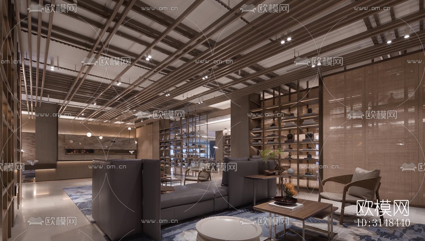 现代养生会所效果图下载（渲染图11）