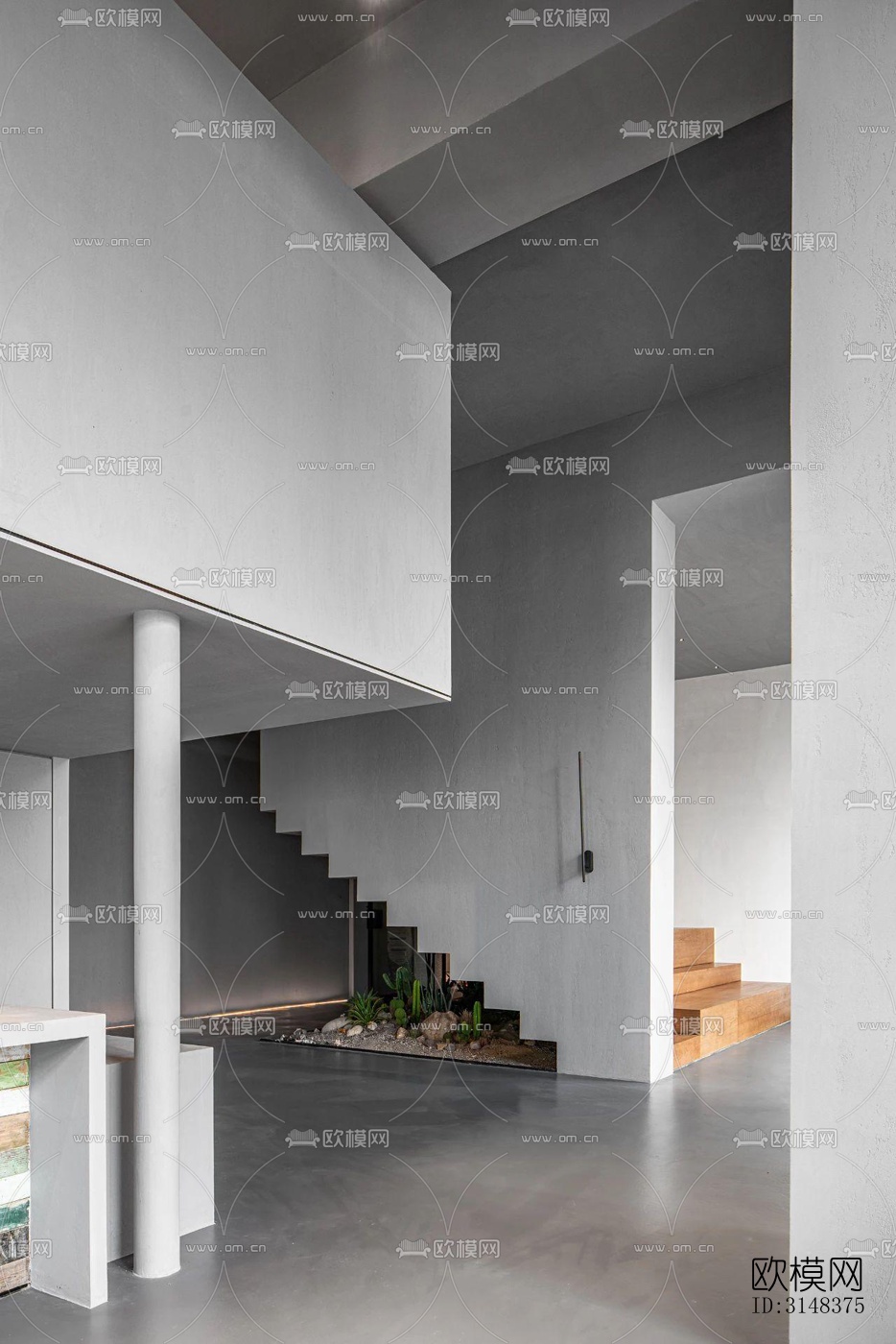 侘寂养生会所效果图下载（渲染图2）